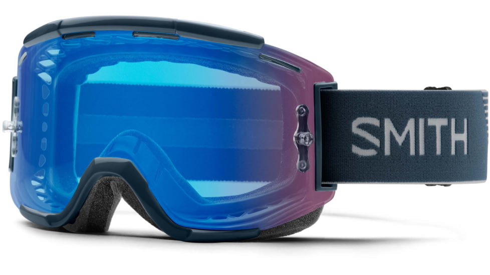 Smith Squad MTB Goggle, ChromaPop Contrast Rose Flash Lens, Iron, M0084123M990N