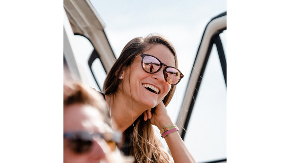 Smith Wander Sunglasses, Tortoise Frame, ChromaPop Polarized Rose Gold Mirror Lens, 204931086559V