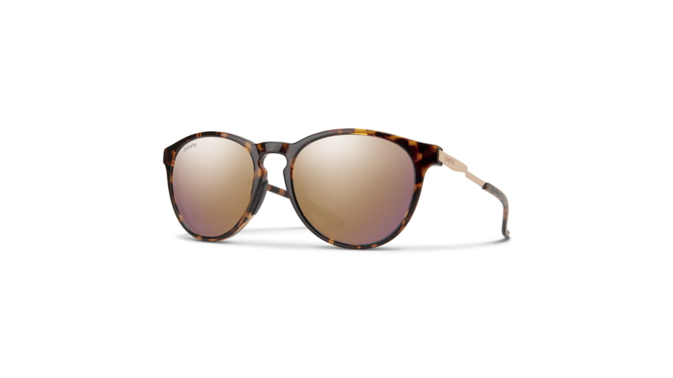 Smith Wander Sunglasses, Tortoise Frame, ChromaPop Polarized Rose Gold Mirror Lens, 204931086559V