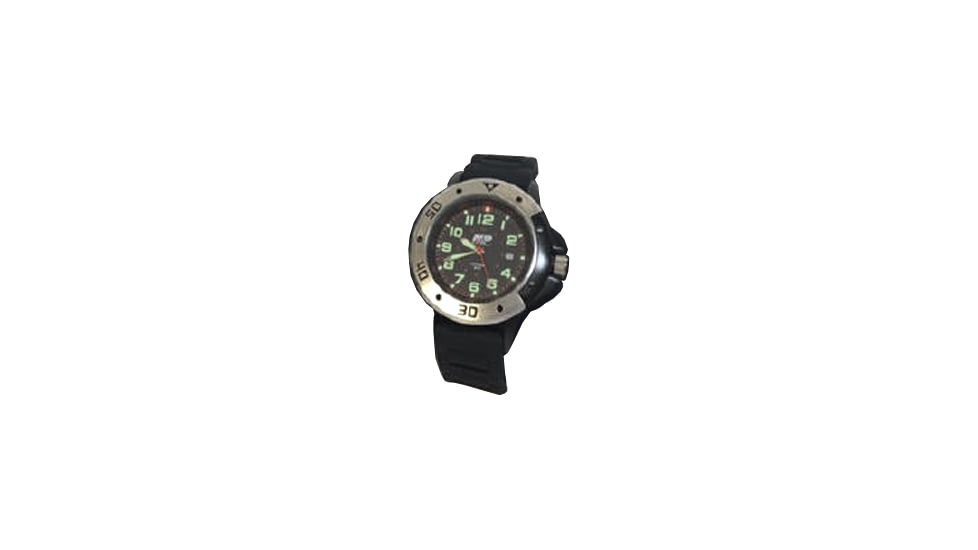 Smith &amp; Wesson S&amp;w Men's Mil/police Style Watch Black Poly Wrist Strap
