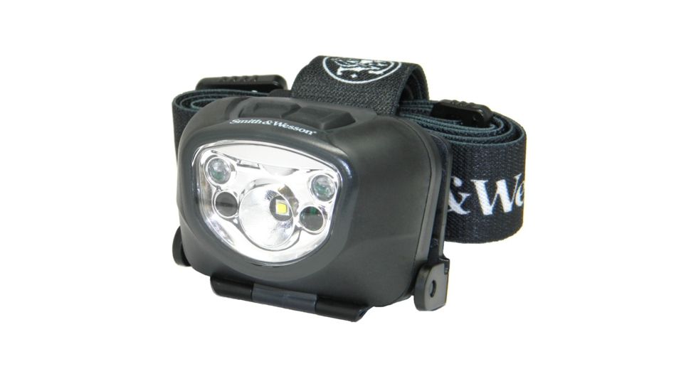 Smith &amp; Wesson Solstar Smart Light LED Headlamp, Flashlight: Black body/White LED. Headlamp: Navy b, n/a SW026AHL