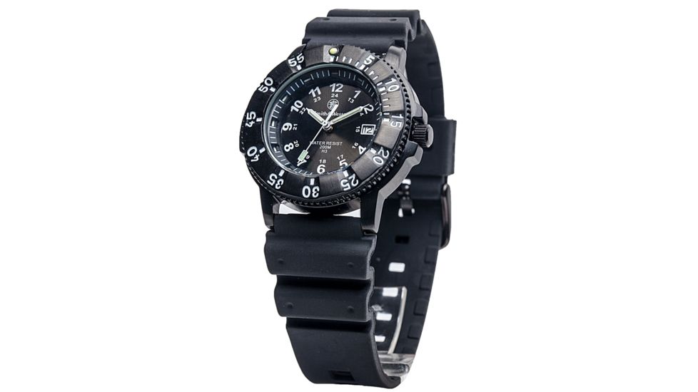 Smith &amp; Wesson Tritium Watch H3 Nylon&amp;rubber - SWW-450-BLK