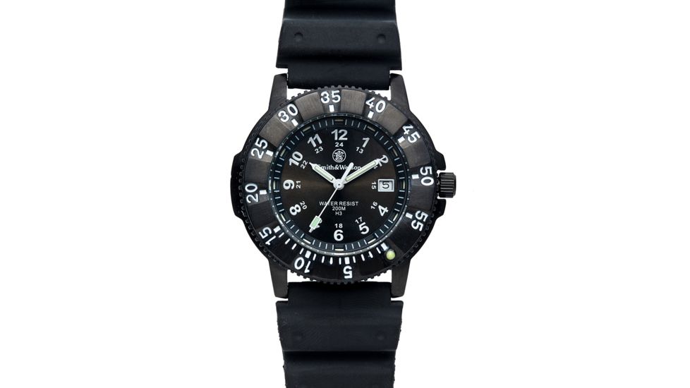 Smith &amp; Wesson Tritium Watch H3 Nylon&amp;rubber - SWW-450-BLK