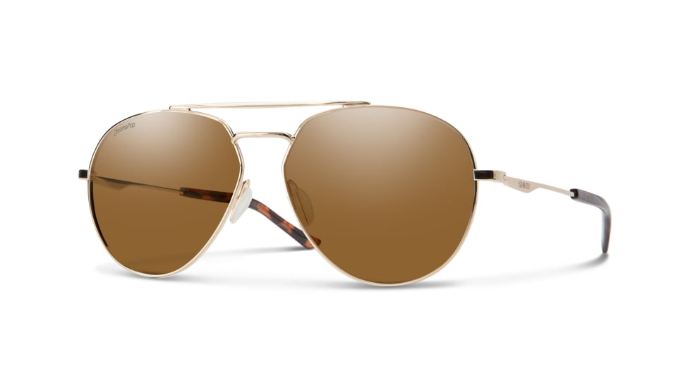 Smith Westgate Sunglasses, Gold Frame, Chromapop Brown Lens, 201241J5G60L5