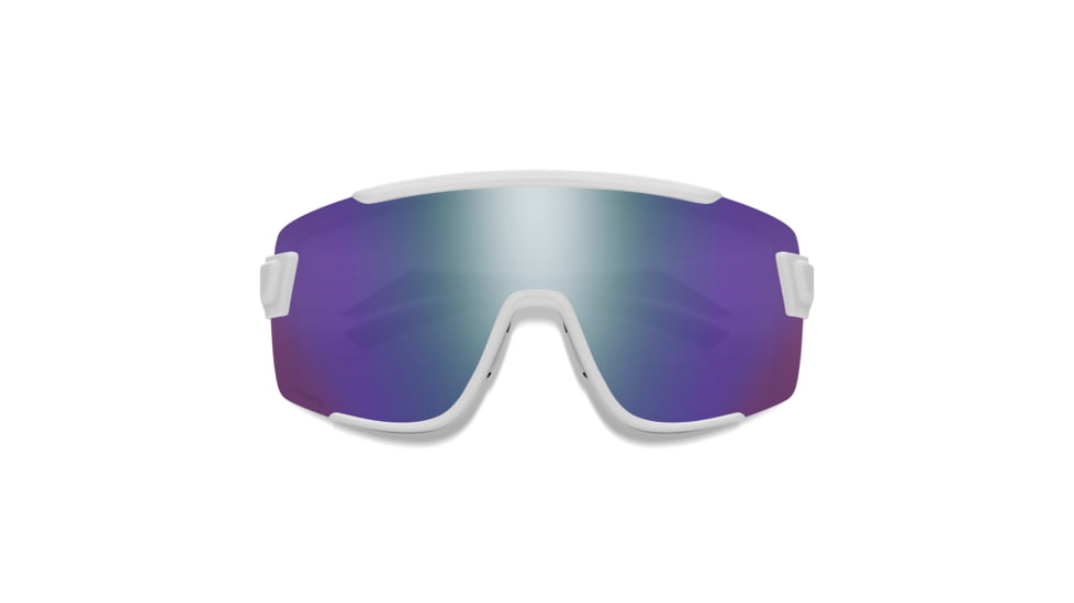 Smith Wildcat Sunglasses, White Frame, ChromaPop Violet Mirror Lens, 2015160BK99DI