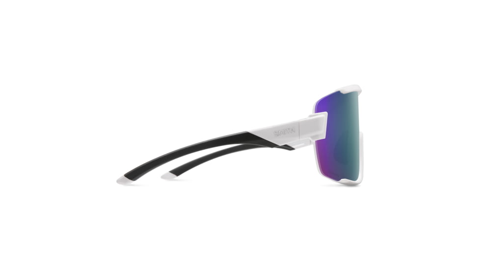 Smith Wildcat Sunglasses, White Frame, ChromaPop Violet Mirror Lens, 2015160BK99DI