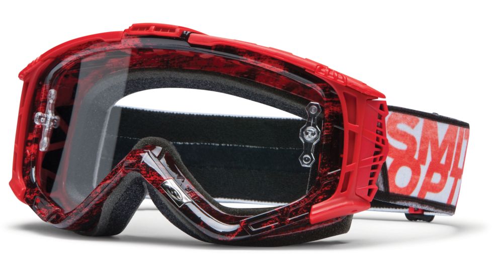Smith Optics Intake Sweat X MX Goggles - Red/Gray Dark Sky Frame w/ Clear Anti Fog Lens IX1CFDGD13