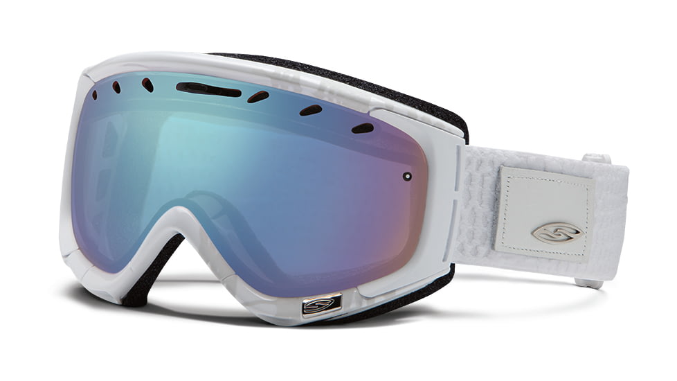 Smith Optics Phase Snow Goggles - White Danger Frame w/ Blue Sensor Lens PZ6ZWD13