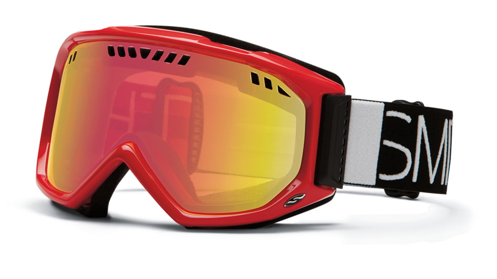 Smith Optics Scope Snow Goggles - Fire Blockhead Frame w/ Red Sensor Lens SC3RZFB13
