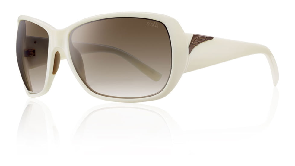 Smith Optics Womens Hemline Sunglasses - Ivory Frame w/ Brown Gradient Lens HLPCBRGIV