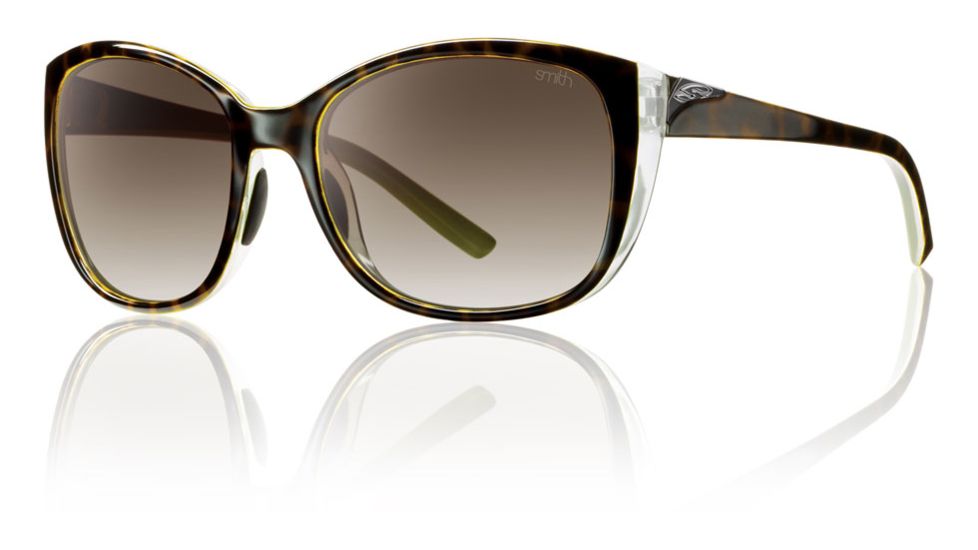 Smith Optics Womens Lookout Sunglasses - Apple Tortoise Frame w/ Polarized Brown Gradient Lens LTPPBRGAT