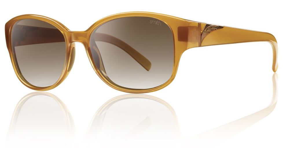 Smith Optics Womens Lyric Sunglasses - Honey Frame w/ Polarized Brown Gradient Lens LYPPBRGHN