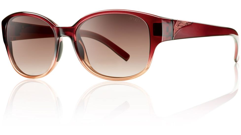 Smith Optics Womens Lyric Sunglasses - Scarlet Fade Frame w/ Sienna Gradient Lens LYPCSNGSF