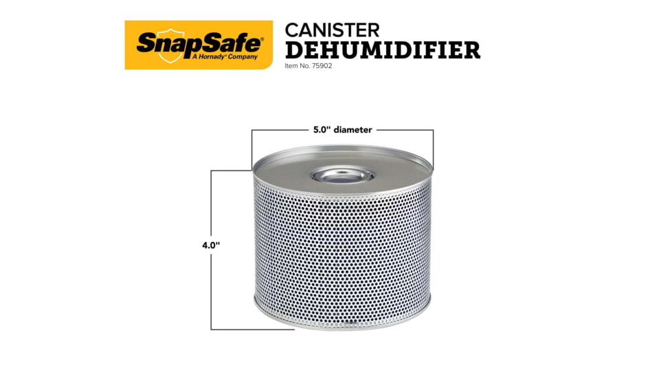 Snapsafe, A Hornady Company Dehumidifier Cylinder, Gray, NSN N, 75902