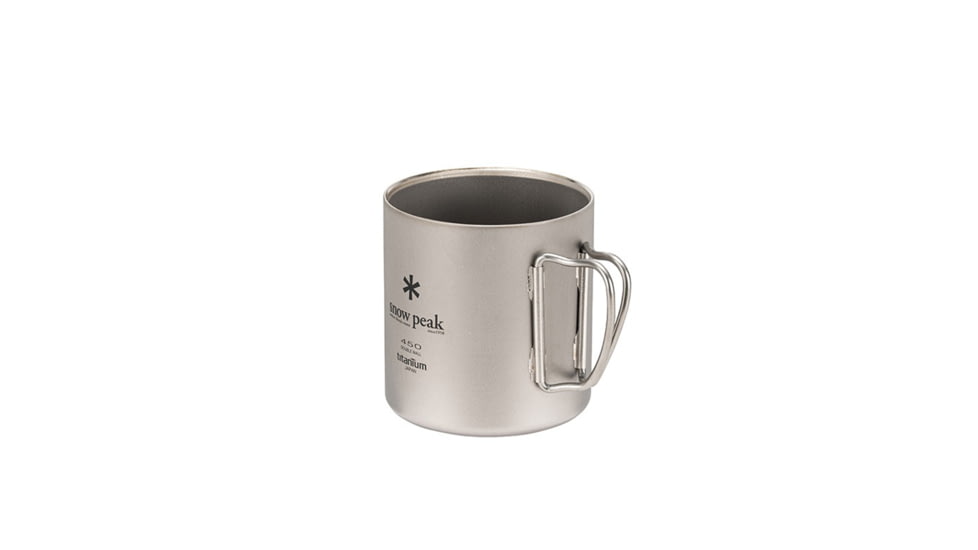 Snow Peak Titanium Double Wall Mug, Titanium, 450 ml, MG-153