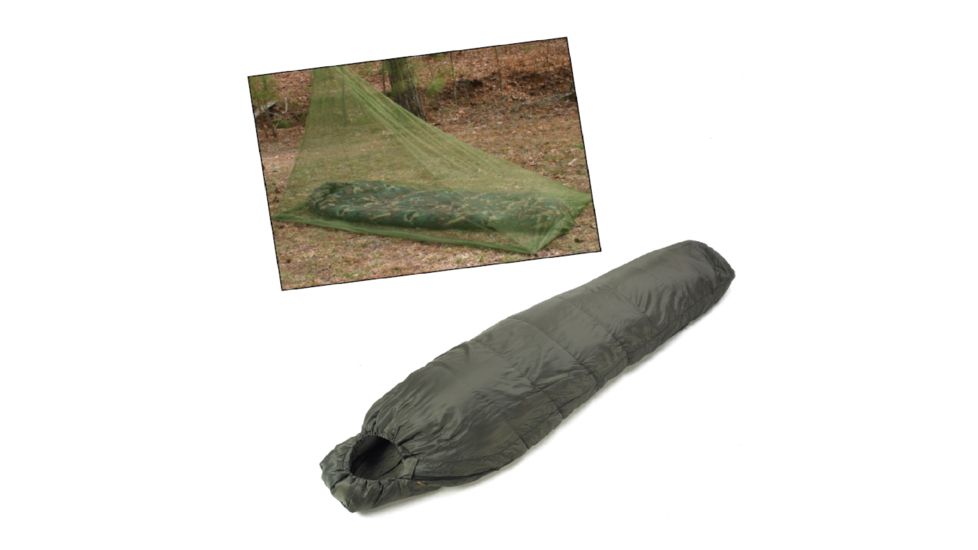 SnugPak Backpacker Bundle - Mosquito Net and Slper Lite, Olive 4008284