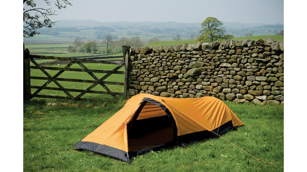 SnugPak Journey Solo Tent, 23in X 5in X 5in, Pack 4 Lb, Sunburst Orange, 96001