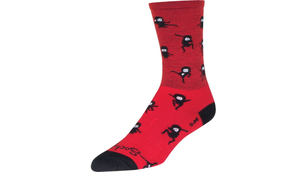 Sockguy Ninja 6 Wool Crew L/xl WCRNINJA L