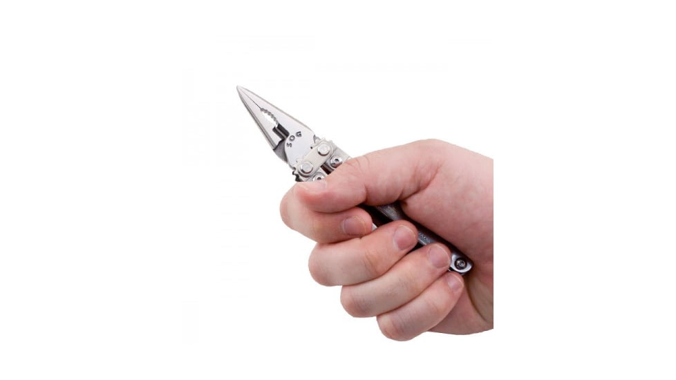 SOG Knives and Tools Pocket PowerPlier Multi-Tool, Leather Sheath S44-L