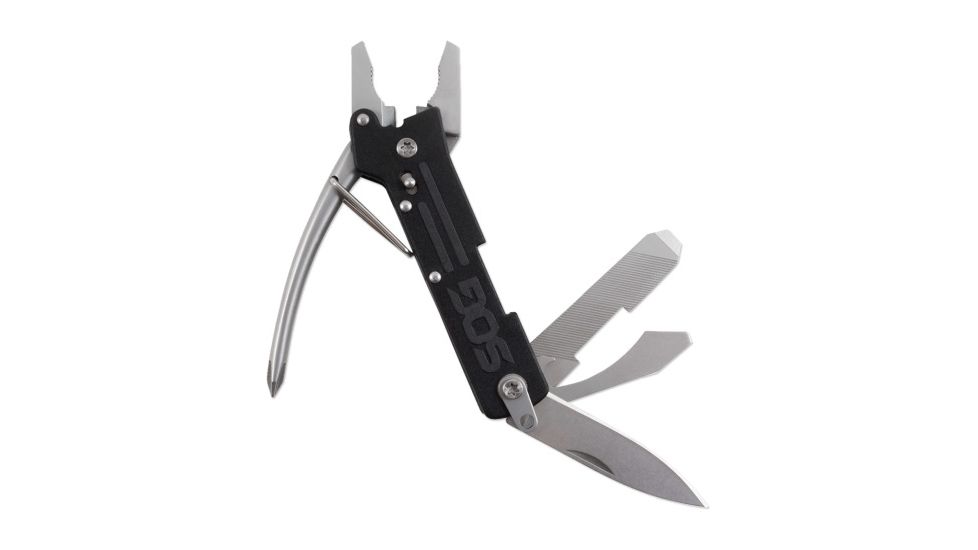 SOG Specialty Knives &amp; Tools Micro ToolClip Multi-Tool, Bead Blast, TC1001-CP
