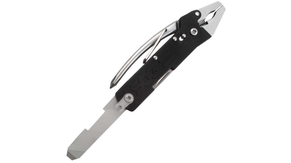 SOG Specialty Knives &amp; Tools Micro ToolClip Multi-Tool, Bead Blast, TC1001-CP