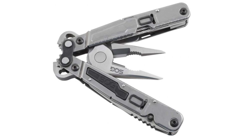 SOG Specialty Knives &amp; Tools PowerGrab Molded Sheath Multi-Tool, Satin, PM1001-CP