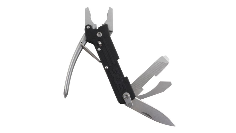 SOG Specialty Knives &amp; Tools Micro ToolClip Multi-Tool, Bead Blast, TC1001-CP
