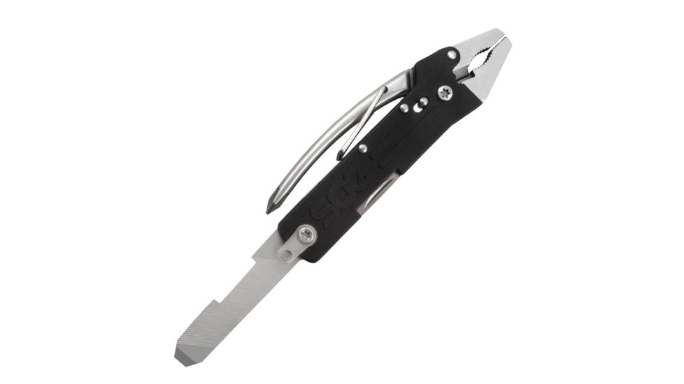 SOG Specialty Knives &amp; Tools Micro ToolClip Multi-Tool, Bead Blast, TC1001-CP
