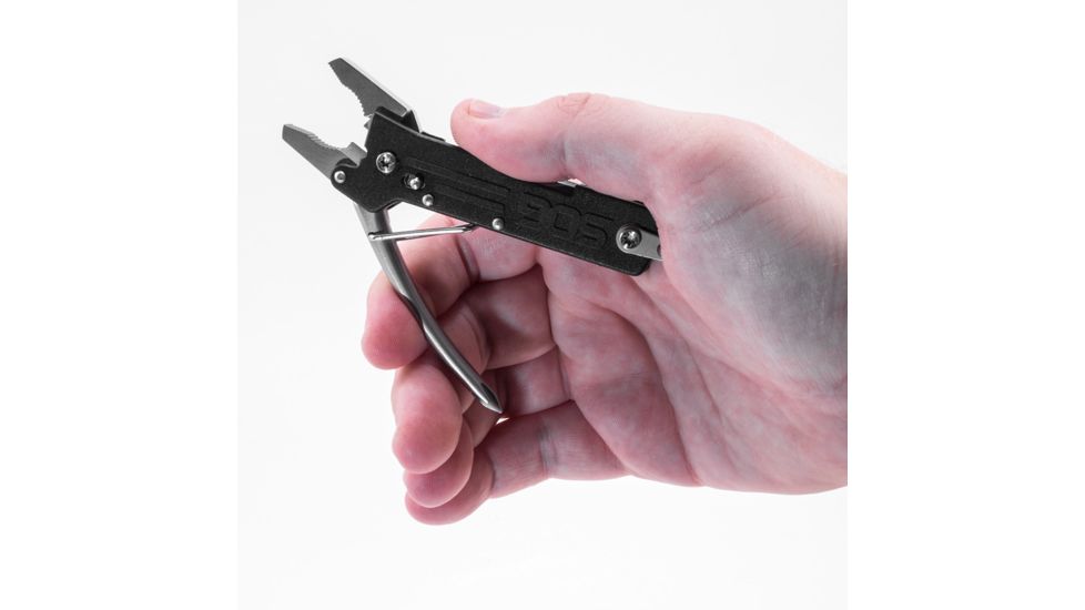 SOG Specialty Knives &amp; Tools Micro ToolClip Multi-Tool, Bead Blast, TC1001-CP