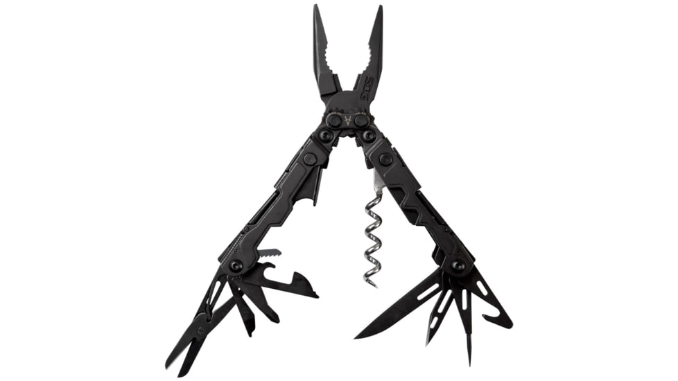 SOG Specialty Knives &amp; Tools PowerLitre Multi-Tool, Stainless Steel Blade, Black Oxide Finish, Black, SOG-PL1002-CP