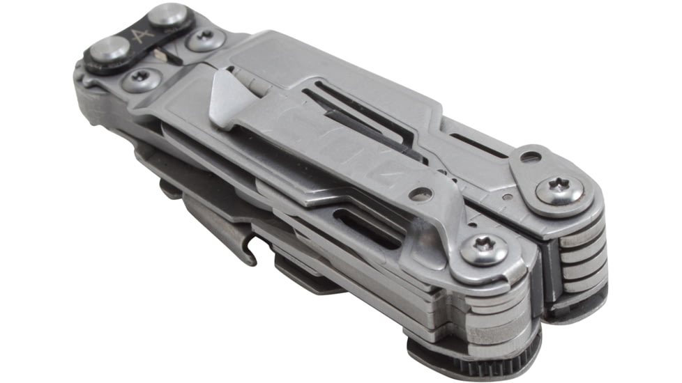 SOG Specialty Knives &amp; Tools PowerLitre Multi-Tool, Stainless Steel Blade, Stone Wash Finish, Grey/Grey, SOG-PL1001-CP