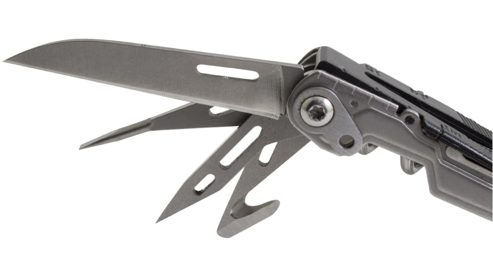 SOG Specialty Knives &amp; Tools PowerLitre Multi-Tool, Stainless Steel Blade, Stone Wash Finish, Grey/Grey, SOG-PL1001-CP