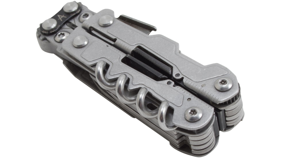 SOG Specialty Knives &amp; Tools PowerLitre Multi-Tool, Stainless Steel Blade, Stone Wash Finish, Grey/Grey, SOG-PL1001-CP