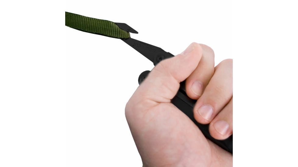 SOG Specialty Knives &amp; Tools PowerLock EOD Multi-Tool w/ V-Cutter, Nylon Sheath, Black/Black, SOG-B63N-CP