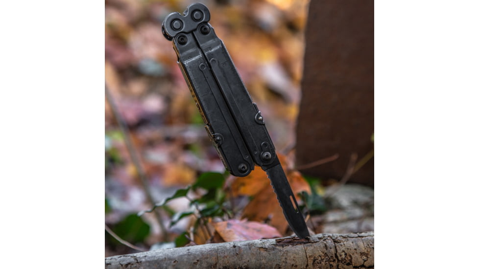 SOG Specialty Knives &amp; Tools PowerLock EOD Multi-Tool w/ V-Cutter, Nylon Sheath, Black/Black, SOG-B63N-CP