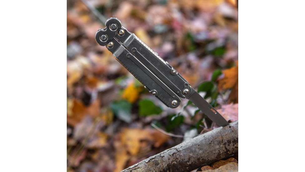 SOG Specialty Knives &amp; Tools PowerLock Multi-Tool w/ V-Cutter, Nylon Sheath, Silver/Satin, SOG-S62N-CP