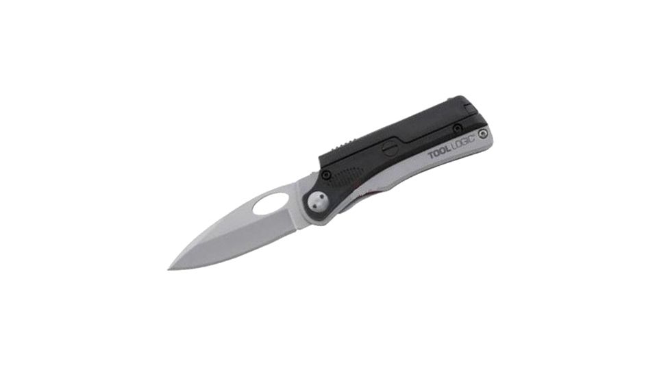 SOG Specialty Knives &amp; Tools SL Low Profile Combo Knife, 2.4in. Blade, Small Fire Starter, Tweezers, Toothp 108519