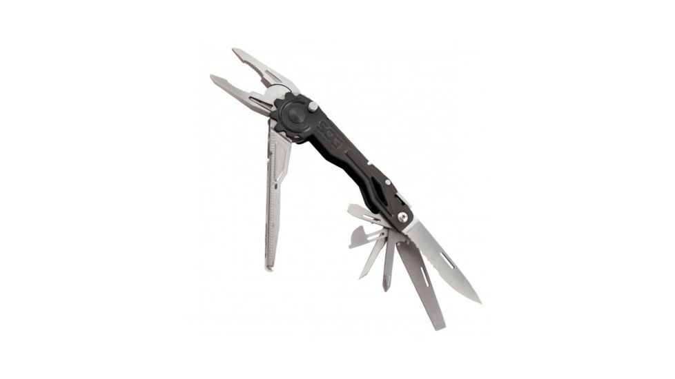 SOG Specialty Knives &amp; Tools Switchpliers 2.0, 420 Steel Blade, Silver/Black Finish, SWP1001