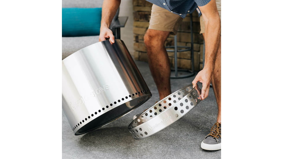 Solo Stove Bonfire and Stand, Stainless Steel, Medium, ssbon-sd