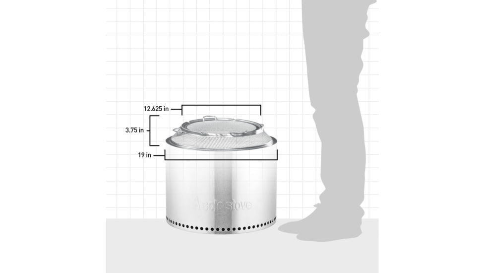 Solo Stove Bonfire Shield, Stainless Steel, Medium, ssbon-sheild