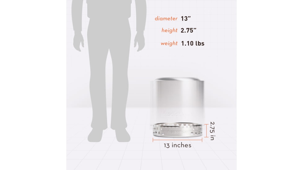 Solo Stove Ranger Stand, Stainless Steel, Small, ran-stand