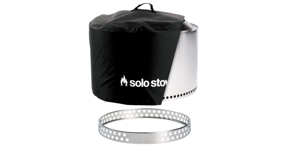 Solo Stove Yukon Key Bundle, Stainless Steel, Large, ssyuk-sd+shelter