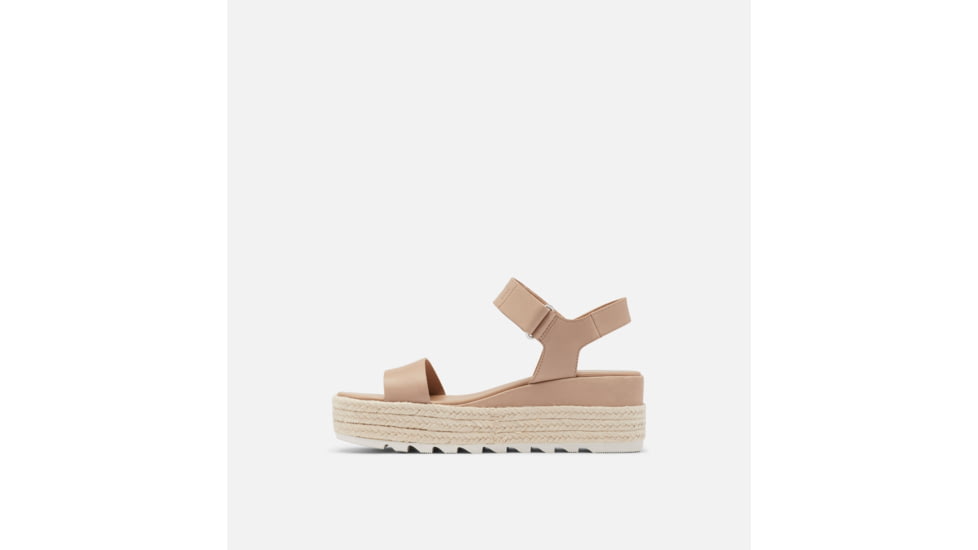 Sorel Cameron Flatform Leather Sandals - Womens, Honest Beige, 10 US, 1943611-246-10
