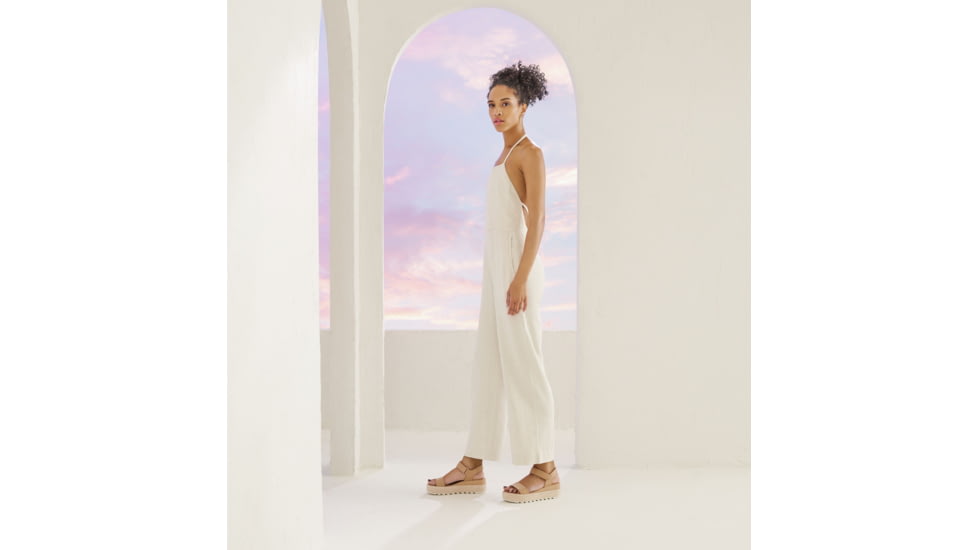 Sorel Cameron Flatform Leather Sandals - Womens, Honest Beige, 10 US, 1943611-246-10