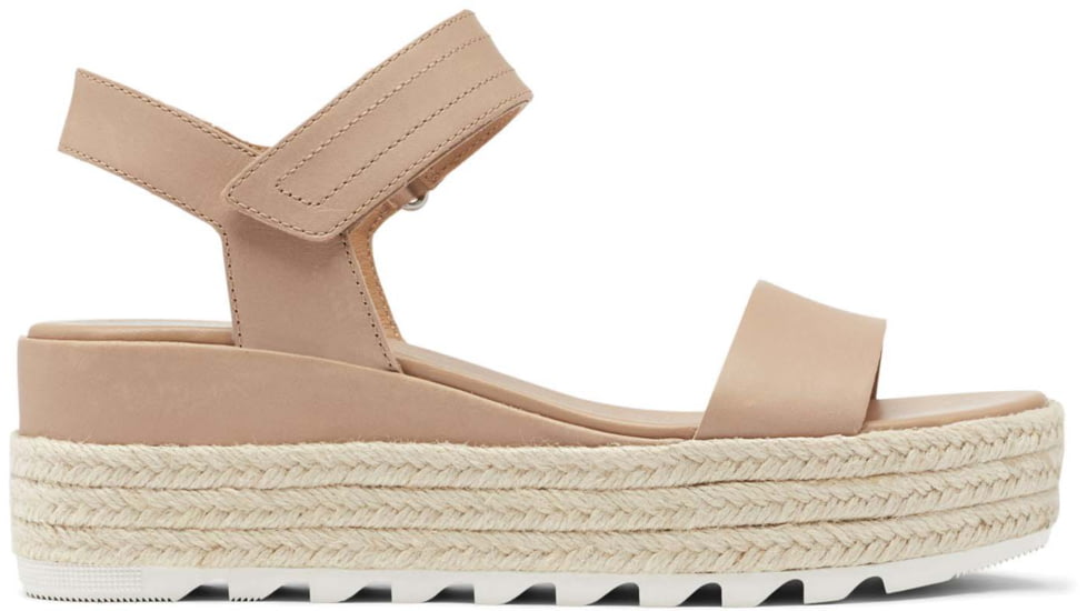 Sorel Cameron Flatform Leather Sandals - Womens, Honest Beige, 10 US, 1943611-246-10
