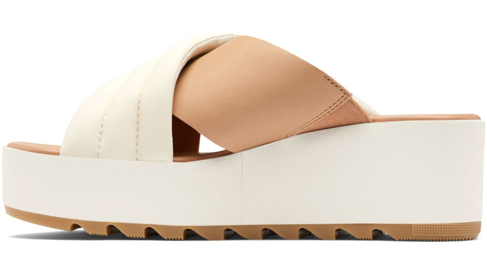 Sorel Cameron Flatform Puff Mule Sandals - Womens, Chalk/Honest Beige, 8.5 US, 2030451-191-8.5
