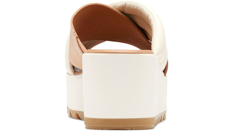 Sorel Cameron Flatform Puff Mule Sandals - Womens, Chalk/Honest Beige, 8.5 US, 2030451-191-8.5