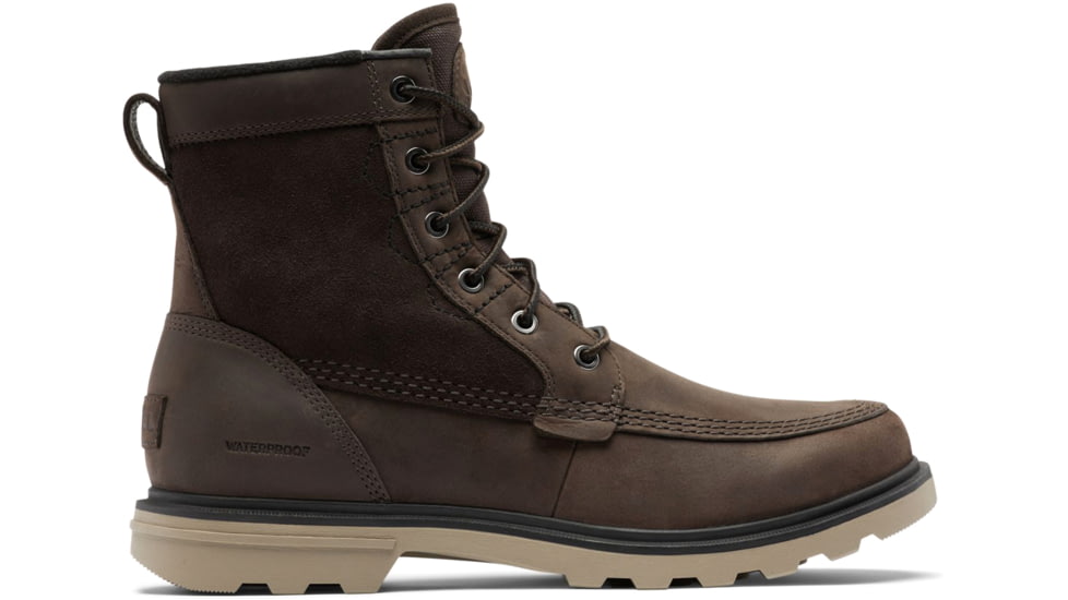 Sorel Carson Storm Waterproof Boot - Mens, Blackened Brown, Khaki II, 9.5, 2028241-205-9.5