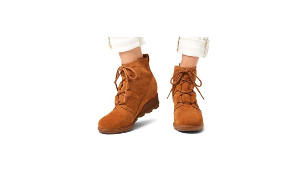 Sorel Evie Lace-Up Boots - Womens, Suede Camel Brown, 10.5, 1870421224-10.5