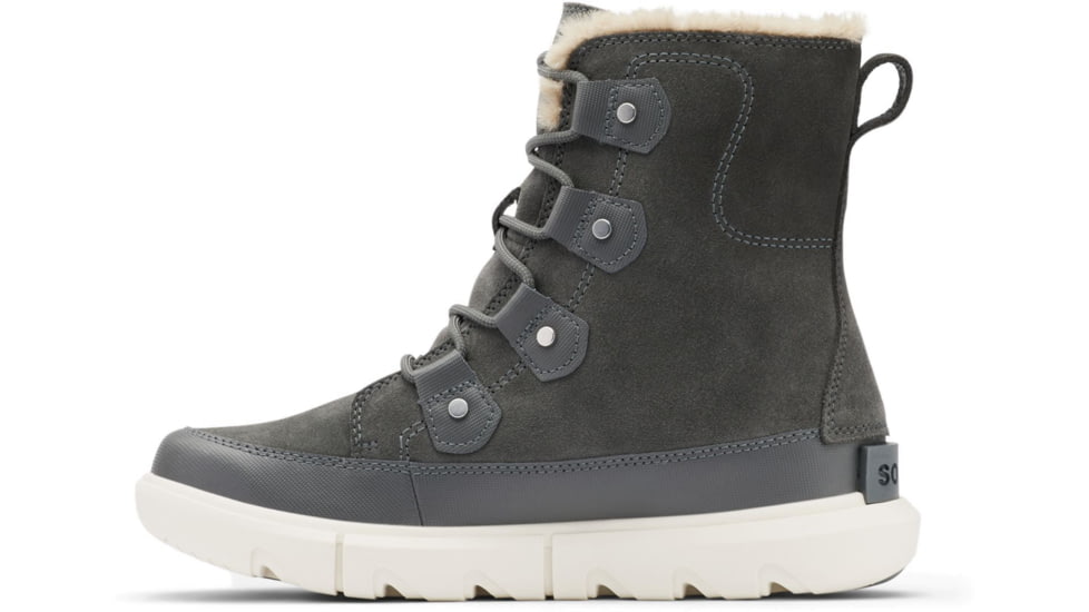 Sorel Explorer II Joan Faux Fur Waterproof Winter Boot - Womens, Grill, Fawn, 8.5, 1951631028-8.5